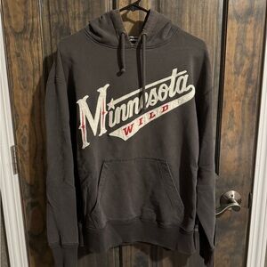 47 Brand Black Minnesota Wild Hoodie